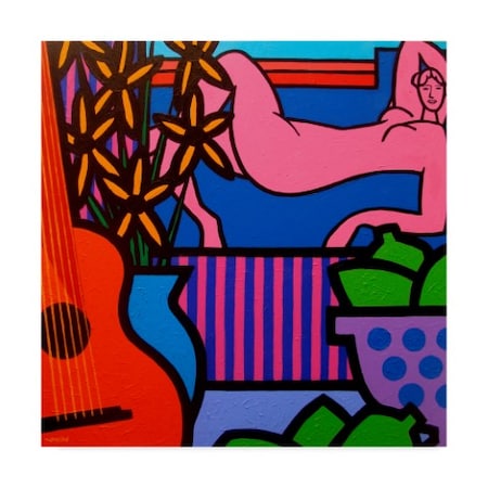 John Nolan 'Still Life With Matisse 1' Canvas Art,14x14